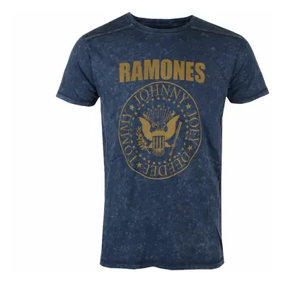 metál póló férfi Ramones - Presidential Seal Snow Wash - ROCK OFF - RASWASH02MN