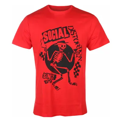 metál póló férfi Social Distortion - Speakeasy Checkerboard RED - ROCK OFF - SOCTS05MR