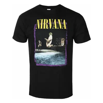 metál póló férfi Nirvana - Stage Jump - ROCK OFF - NIRVTS21MB