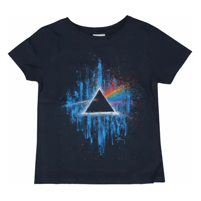 metál póló gyermek Pink Floyd - DSOTM Blue Splatter NAVY - ROCK OFF - GDAPFTS01BN