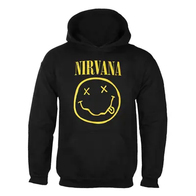 kapucnis pulóver férfi Nirvana - Yellow Happy Face - ROCK OFF - NIRVHD04MB