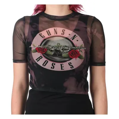 metál póló női Guns N' Roses - Pink Tint Bullet Logo - ROCK OFF - GNRMCT142LB