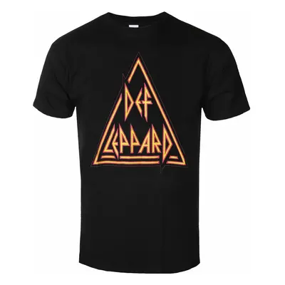 metál póló férfi Def Leppard - Classic Triangle - ROCK OFF - DEFLTS15MB