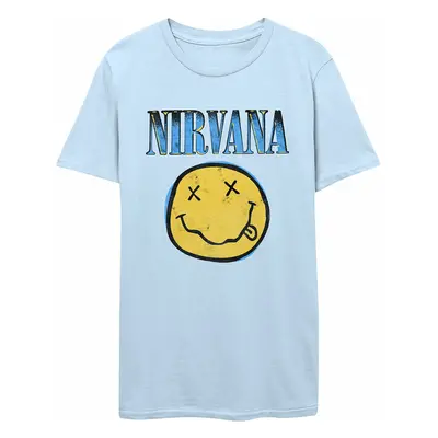 metál póló férfi Nirvana - Xerox Happy Face - ROCK OFF - NIRVTS14MLB