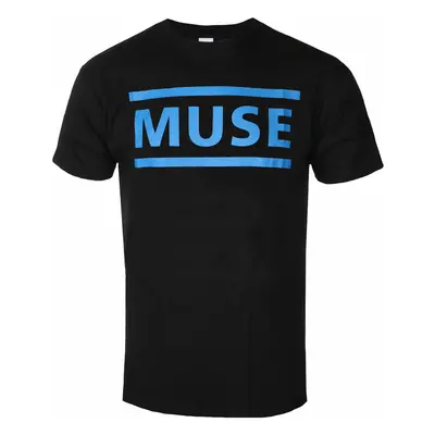 metál póló férfi Muse - Dark Blue Logo - ROCK OFF - MUSETS01MDBB