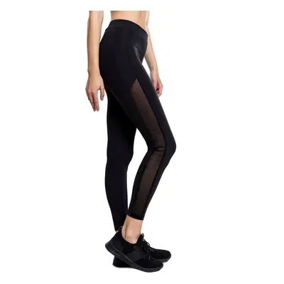 URBAN CLASSICS női leggings nadrág - Tech Mesh Stripe