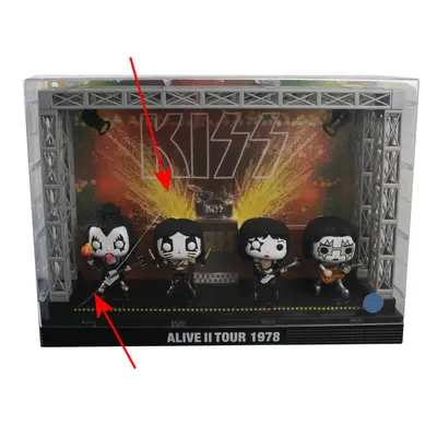 figurák (készlet) Kiss - POP! - Moments DLX - Alive II Tour - HIBÁS