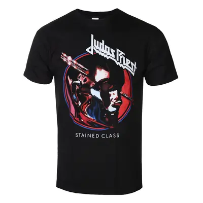 metál póló férfi Judas Priest - Stained Class Album Circle - ROCK OFF - JPTEE25MB