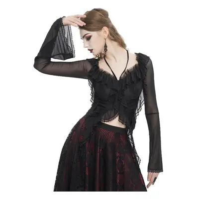 gót és punk póló női - One Shoulder Halter - DEVIL FASHION - ETT031