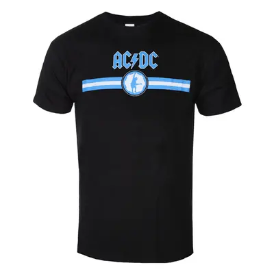 metál póló férfi AC-DC - Blue Logo & Stripe - ROCK OFF - ACDCTS80MB