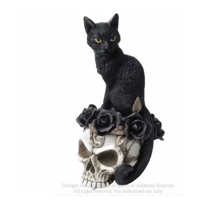 ALCHEMY GOTHIC Dekoráció - Black Cat & Skull