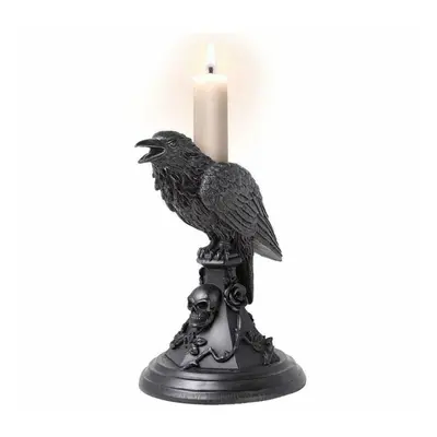 gyertyatartó (dekoráció) ALCHEMY GOTHIC - Poes Raven