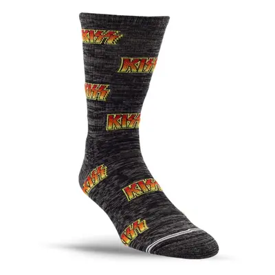 zokni PERRI'S SOCK - KISS - ALL OVER LOGO - CHARCOAL MIX