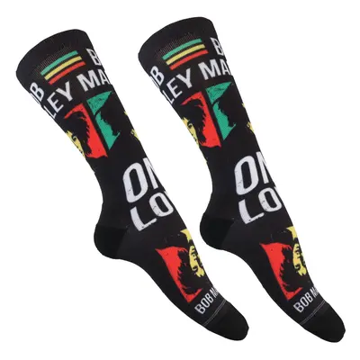 BOB MARLEY zokni - ONE LOVE DYE SUB - FEKETE - PERRI´S SOCKS