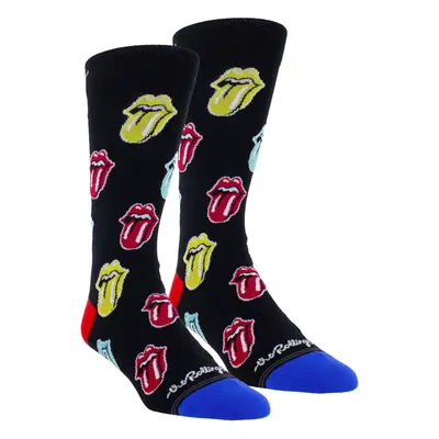 THE ROLLING STONES - MULTI COLOR TONGUES - FEKETE - PERRI´S SOCKS