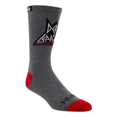 DEF LEPPARD zokni - TRIANGLE LOGO CREW - CHARCOAL HTR.- PERRI´S SOCKS