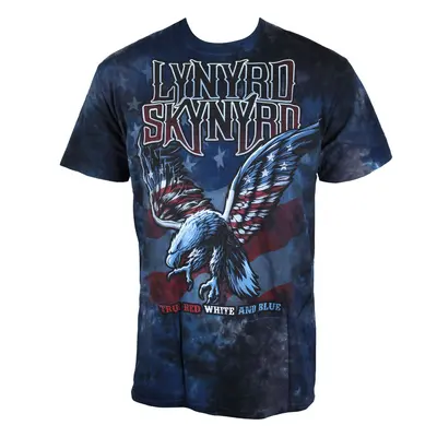 metál póló férfi Lynyrd Skynyrd - True Red, White & Blue Tie-Dye - LIQUID BLUE