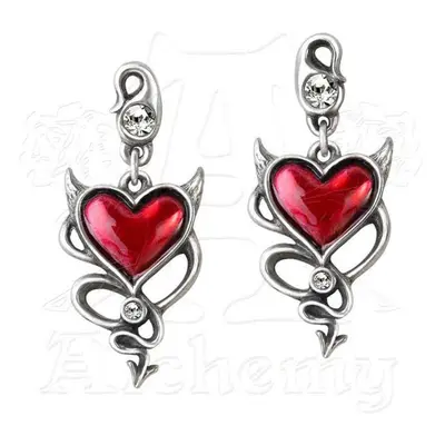 ALCHEMY GOTHIC fülbevaló - Devil Hearth Studs - ULFE22