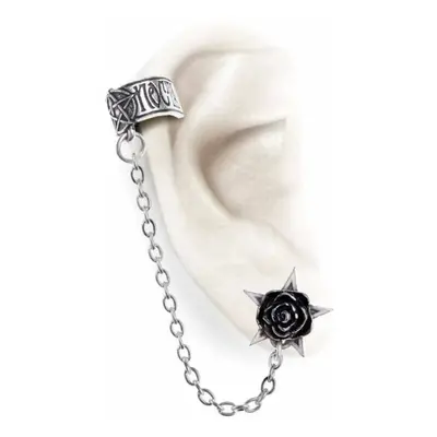 ALCHEMY GOTHIC fülbevaló - Black Rose - Rosa Noctem Earcuff