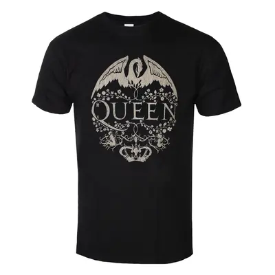 metál póló férfi Queen - Floral Crest - NNM