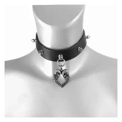 Gallér/ choker, Double Skull Heart