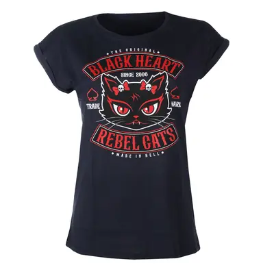 utcai póló férfi - REBEL CATS EXT - BLACK HEART