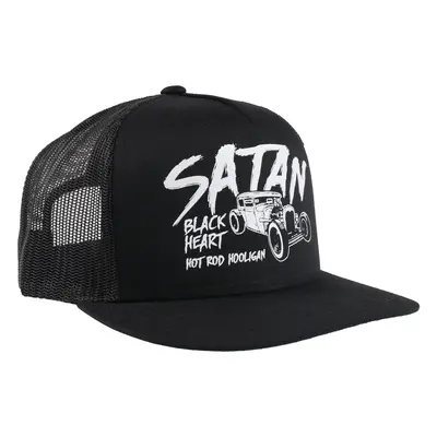 BLACK HEART sapka - SATAN - FEKETE