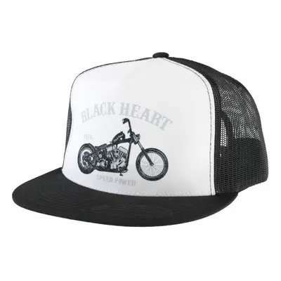 sapka BLACK HEART - BOBBER - WHT