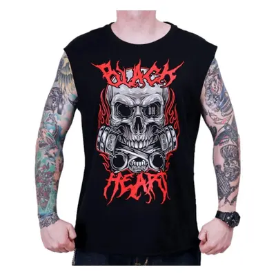 TOP férfi - METAL HEAD - BLACK HEART