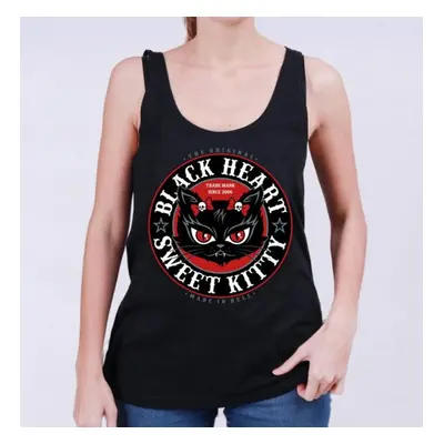 TOP női - KITTY - BLACK HEART