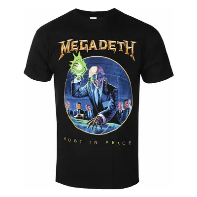 metál póló férfi Megadeth - RIP Anniversary BL - ROCK OFF - MEGATS15MB