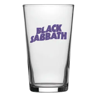 Black Sabbath Üvegpohár - Purple Logo - RAZAMATAZ