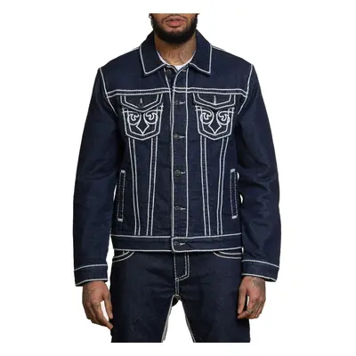 Férfi kabát AFFLICTION - PRAIRIE - DENIM