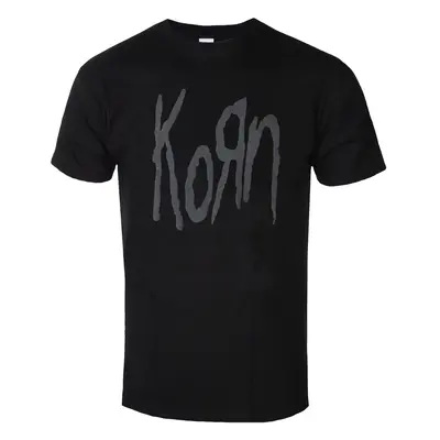 metál póló férfi Korn - Logo Hi-Build - ROCK OFF - KORNTS30MB