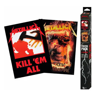 Poszter (2 darabos szett) METALLICA - Kill 'Em All/Fire Guy