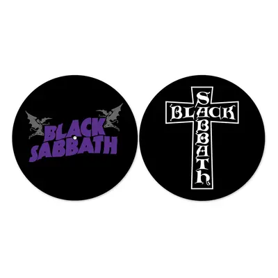 Forgatható alátét (2 db-os szett) BLACK SABBATH - LILA LOGO/KERESZT LOGO - RAZAMATAZ