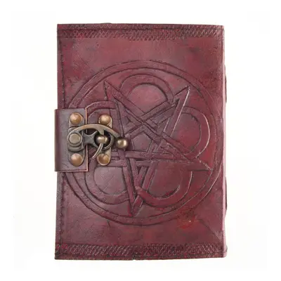 jegyzet blokk Pentagram Leather Embossed Journal & Lock - NENOW