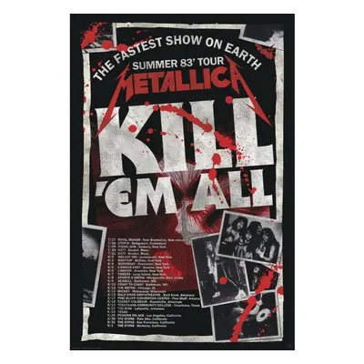 Poszter METALLICA - Kill'Em All Tour