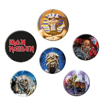 Kitűzők IRON MAIDEN - Mix X4