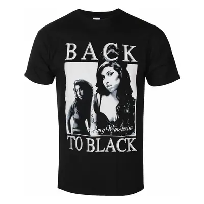 metál póló férfi Amy Winehouse - Back To Black - ROCK OFF - AMYTS06MB