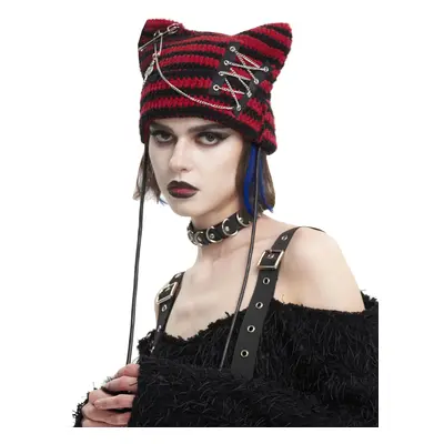 Sapka DEVIL FASHION - Black and Red Punk