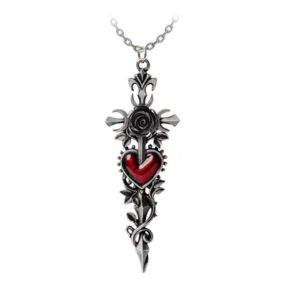 Nyaklánc ALCHEMY GOTHIC - Cross of The Dark Kiss