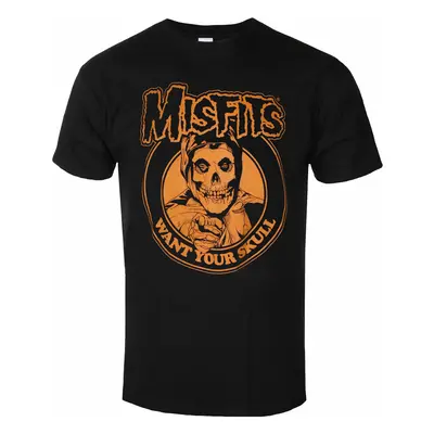 metál póló férfi Misfits - Want Your Skull - ROCK OFF - MISTS14MB