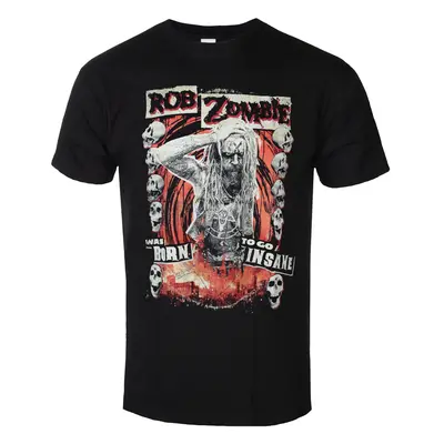 metál póló férfi Rob Zombie - Born To Go Insane - ROCK OFF - RZTEE06MB