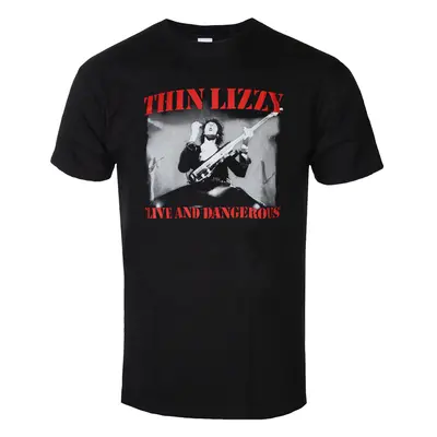 metál póló férfi Thin Lizzy - Live & Dangerous - ROCK OFF - TLTS12MB