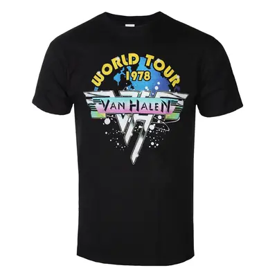 metál póló férfi Van Halen - World Tour '78 Full Colour - ROCK OFF - VHTS09MB