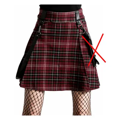 Női szoknya Blood Tartan - SÉRÜLT