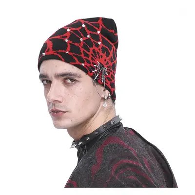 Sapka DEVIL FASHION - Black and Red Spider