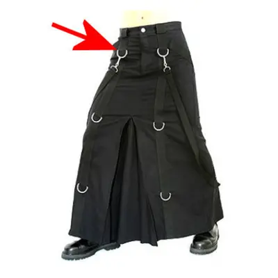 Kilt Aderlass - Chain Skirt Denim Black - SÉRÜLT