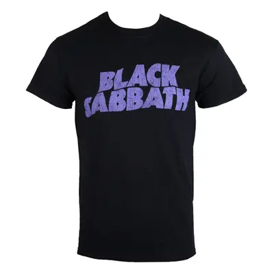 metál póló férfi Black Sabbath - Wavy Logo - ROCK OFF - BSTS04MB